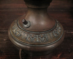 Electrical "Kerosene Style" Table Lamp in Copper