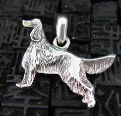 Fine Arf Sterling Silver Dog Charm - Irish Setter