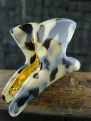 France Luxe Tortoise Lucite Jaw Hair Clip