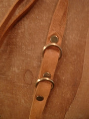 Annie Costello Brown Leather Dressage Long Necklace
