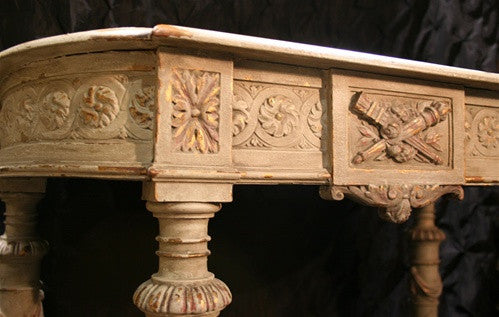 French Revival Demilune/Pier Table