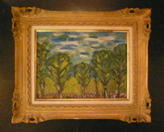 Forestscape, 20th Century, American School Painting, Oil on Canvas Board