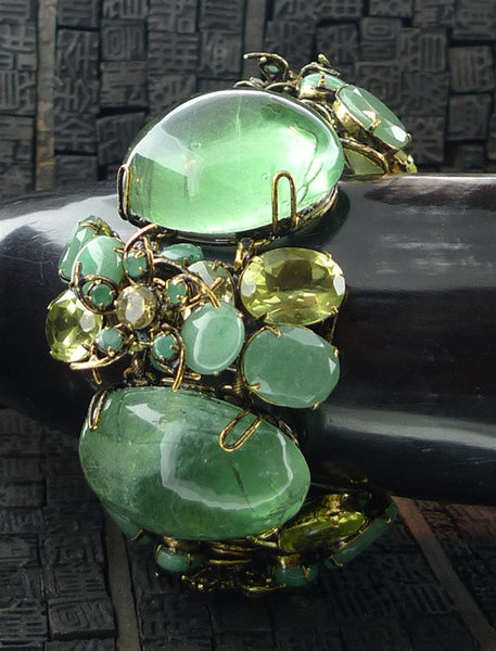 Iradj Moini Triple Fluorite Stone Bracelet with Aventurine & Citrine