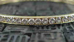 Lorraine Schwartz Ten Point Diamond 18K Gold Bangle Bracelet