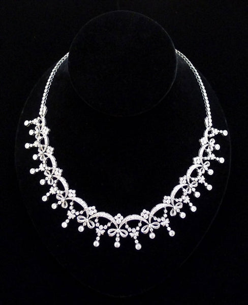 Estate Diamond and Platinum Necklace