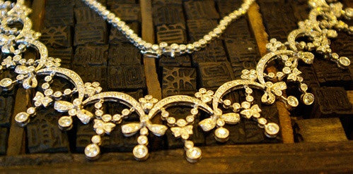 Estate Diamond and Platinum Necklace