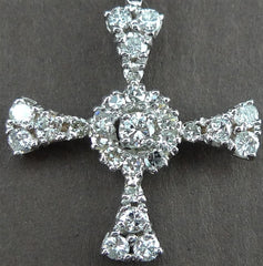CHURCHILL Private Label 14k Diamond Maltese Cross Charm
