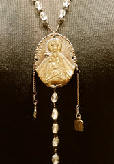 Kimme Winter Crystal Icon Rosary Necklace