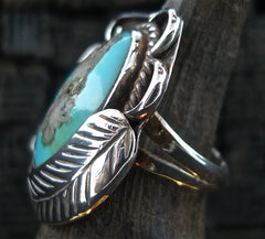 Southwestern Sterling Silver and Turquoise Ring