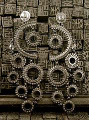 Erickson Beamon Circle Jeweled Earrings