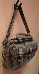 Brachfeld Parlaghy Combat Astrid Large Satchel Handbag in Historic Leather
