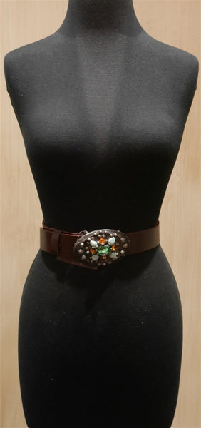 Mikal Winn Crystal Encrusted Belt Buckle and Strap