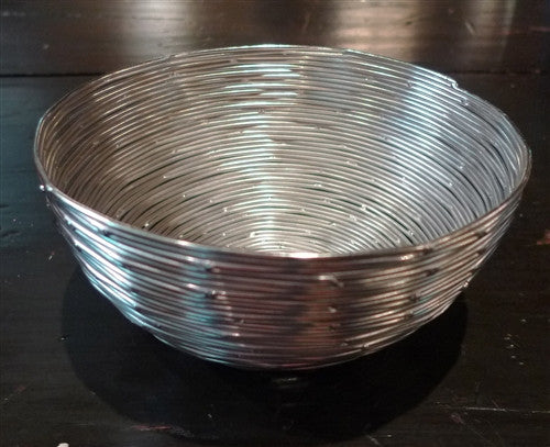 Two's Company Set of Three Silver Wire Nesting Bowls