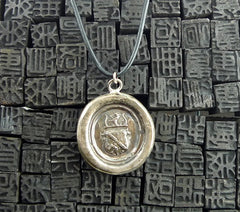 Pyrrha Sterling Silver Crest Pendant Necklace