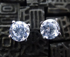 Jardin 8mm 6 CT Diamond CZ Stud Earrings by Kenneth Jay Lane
