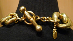 Steven Vaubel Heavy 22K Goldplate Link Chain Necklace-22" long