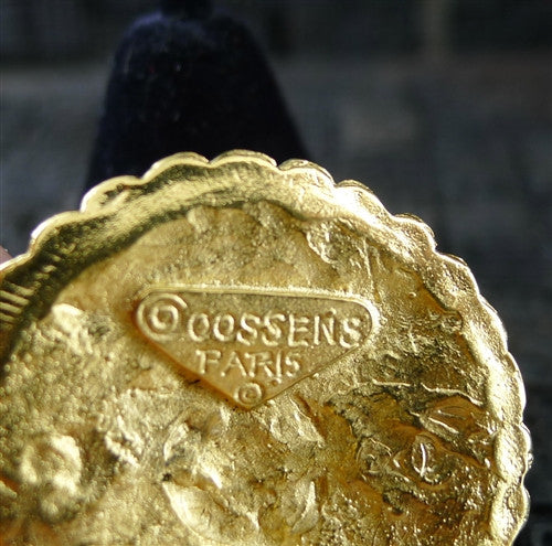 Robert Goossens of Paris Gilded Bronze Earclips
