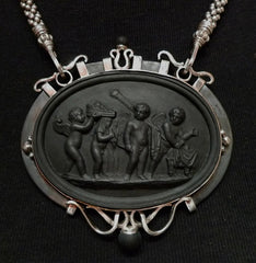 Churchill Private Label Sterling Silver Wedgwood Necklace