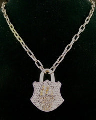 Sevan Bicakci Diamond Torch Lock Pendant in 24K Gold and Sterling Silver