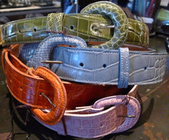 LAI Alligator Belts in Various Colors
