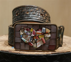 Just Reality Mosaic Brown Belt