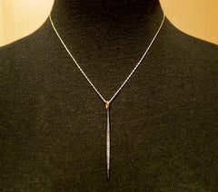 Mizuki Medium Icicle Pendant Necklace in 14K Gold and Sterling Silver