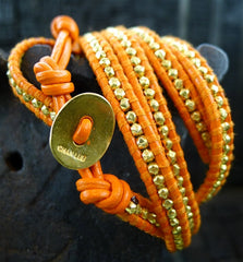 Chan Luu Orange Wrap Bracelet