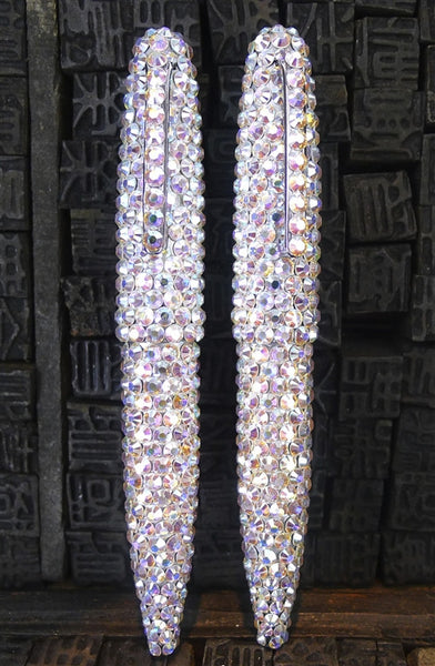 Jimmy Crystal Clear Swarovski Crystal Twist Open Pen