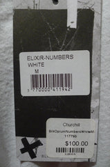 Blk OPM Numbers Tee Shirt - Black on White