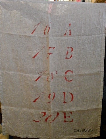 Cote Bastide Tea Towel - Alpha-Numeric