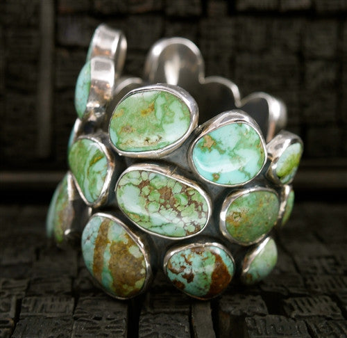 Federico Sterling Silver and Pilot Mountain Turquoise Cuff Bracelet