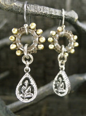 Love Heals Boudeo Earrings- Golden Pearls