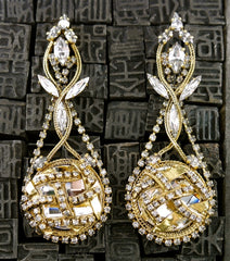 Erickson Beamon Crystal Chandelier Earrings