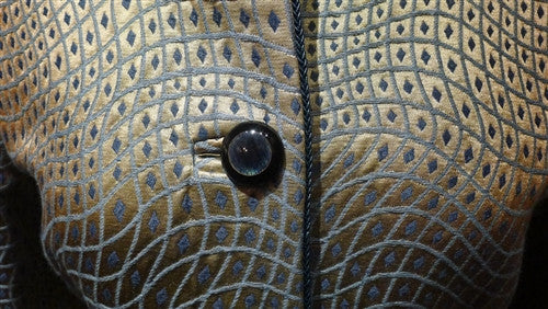Quadrille Custom Cocktail Jacket with Blue Details