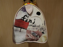 Toi Pour Moi Multi-Color Peace Sign Handbag