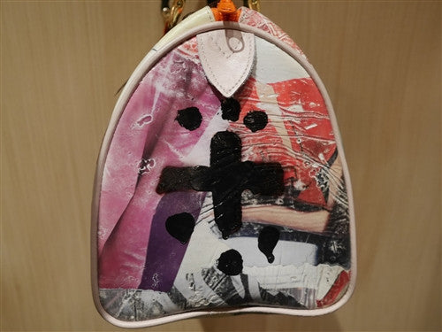 Toi Pour Moi Multi-Color Peace Sign Handbag