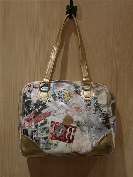 Toi Pour Moi Gold Bowling Handbag