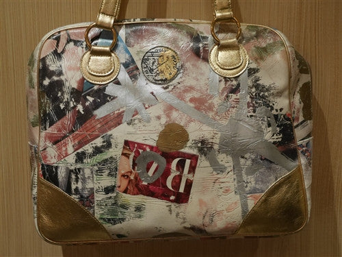 Toi Pour Moi Gold Bowling Handbag