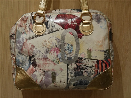 Toi Pour Moi Gold Bowling Handbag