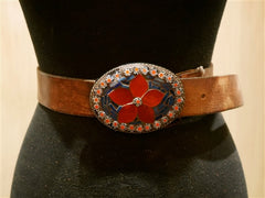 Just Reality Blue and Red Flower Infusion Belt