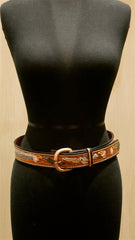 Western Leather Embossed Belt