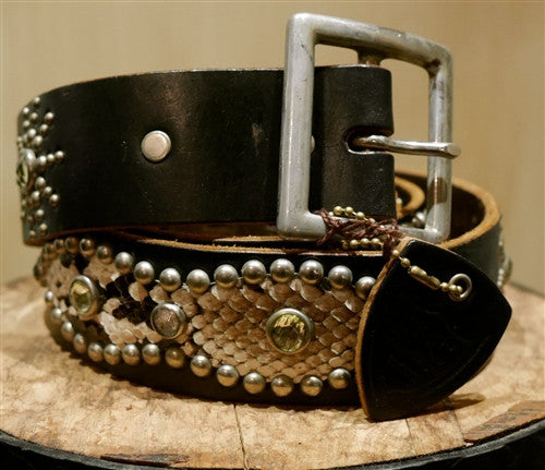 Hollywood Trading Company Jewel Stud Brown Belt | CHURCHILL