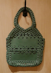 Toobkal Woven Leather Handbag