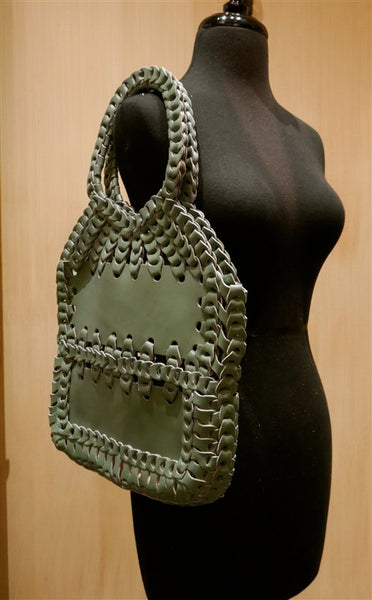 Toobkal Woven Leather Handbag