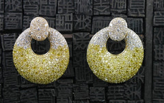 Jarin K. French Pave Cubic Zirconia Door Knocker Earrings