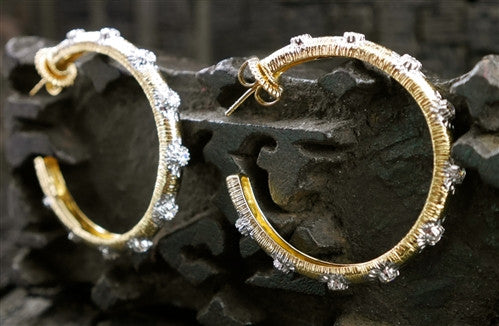 Jarin K Sunburst Hoop Earrings with Cubic Zirconia