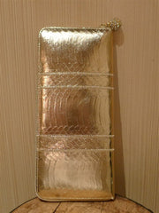 Kotur "Kellet" Snake Gold Metallic Clutch/Wallet