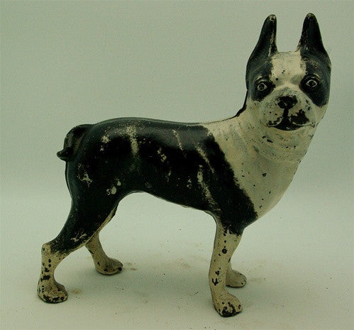 Antique Boston Terrier Cast Iron Doorstop