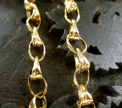 Lucifer Vir Honestus 18K Rose Gold Link Chain Necklace