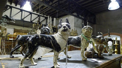 Collection of Antique Dog Doorstops